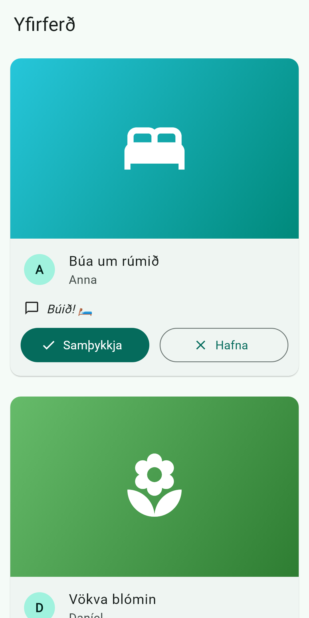 Yfirferð á myndum